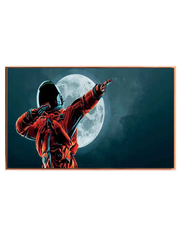 Playful Space Explorer Dab Plakat