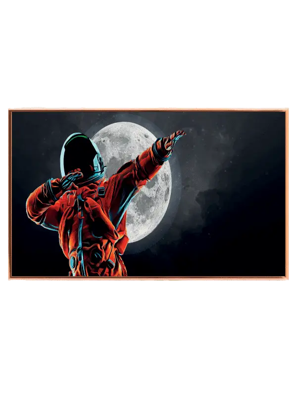 Playful Astronaut Moon Dance Plakat