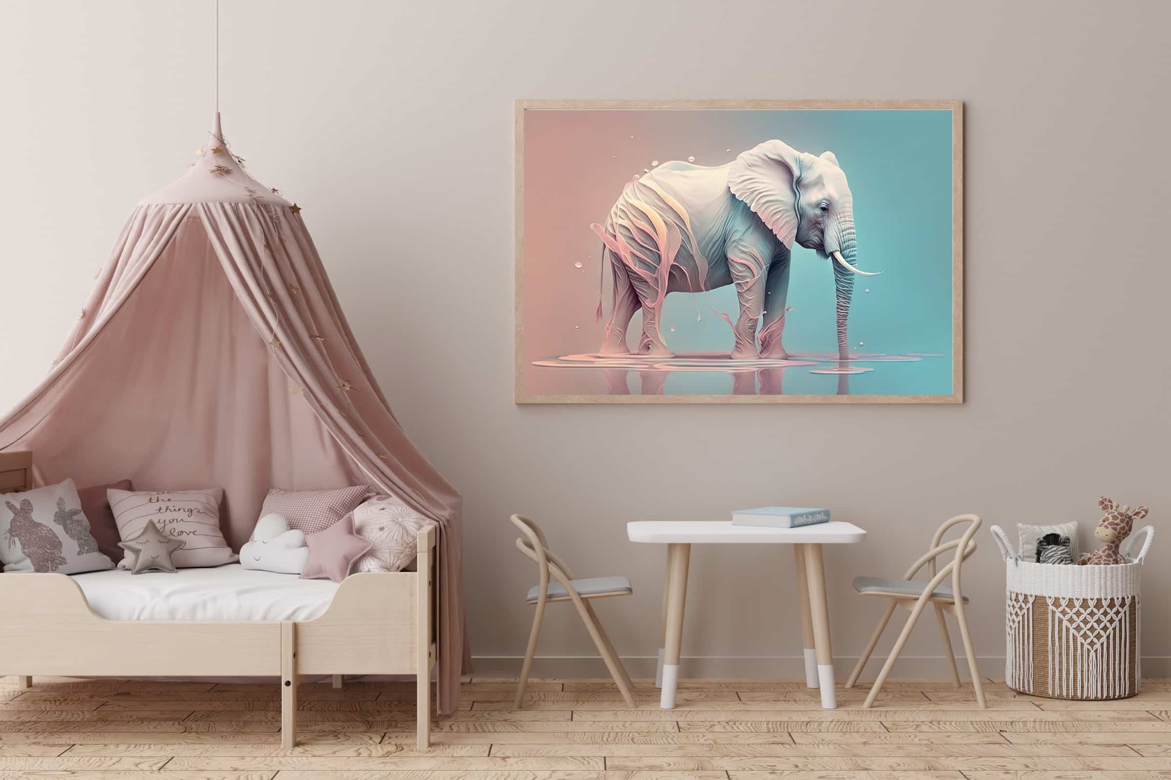 Gentle Elephant Dreamscape Animals Plakat