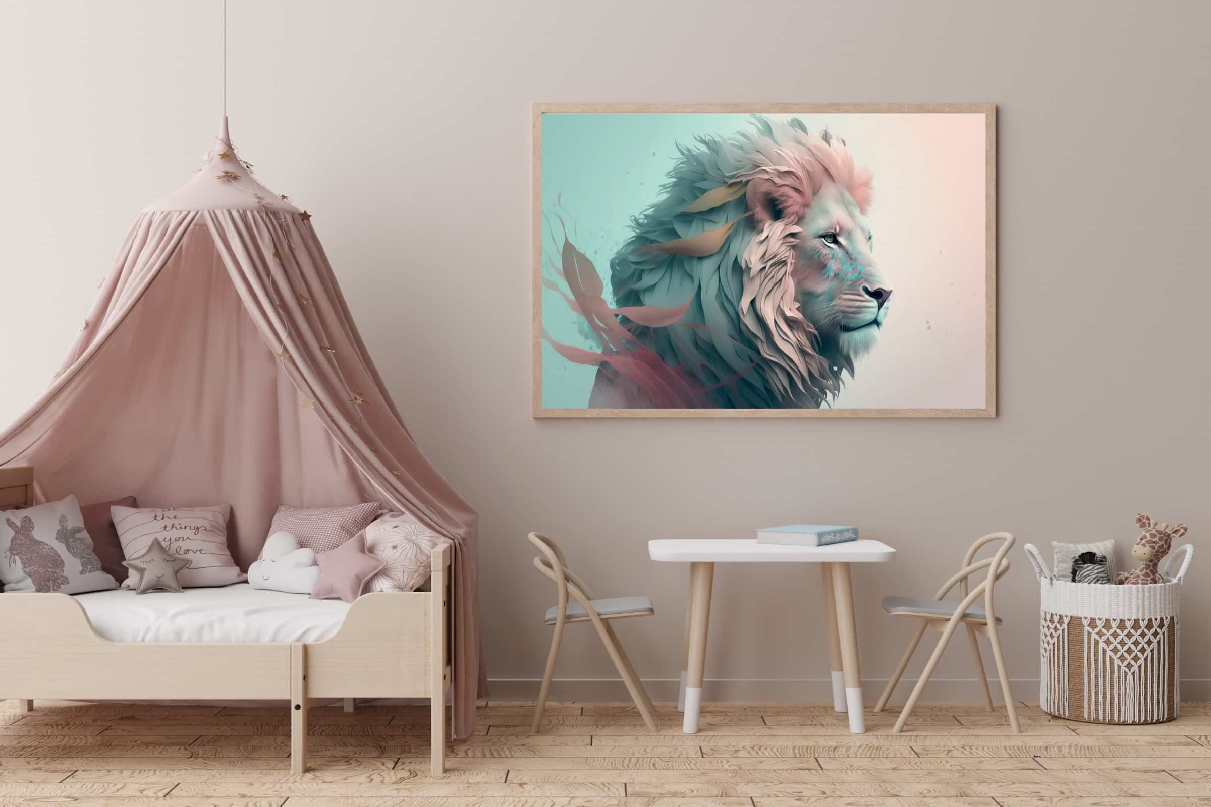 Majestic Dreamy Lion Plakat