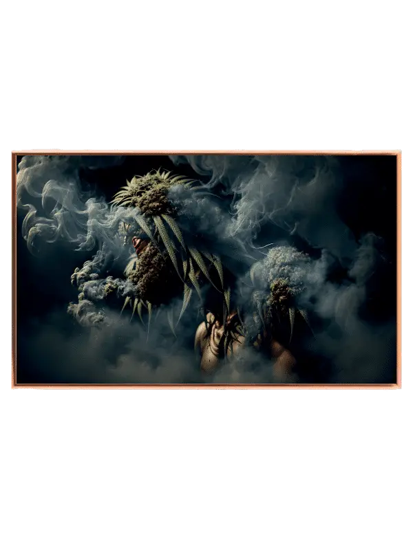 Mysterious Smoky Forest Spirit Plakat