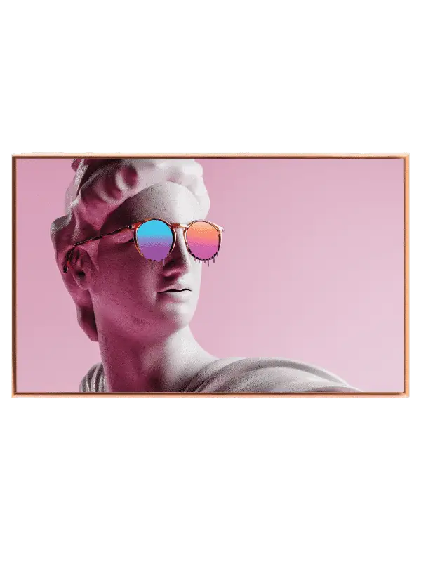 Cool Retro Statue Plakat
