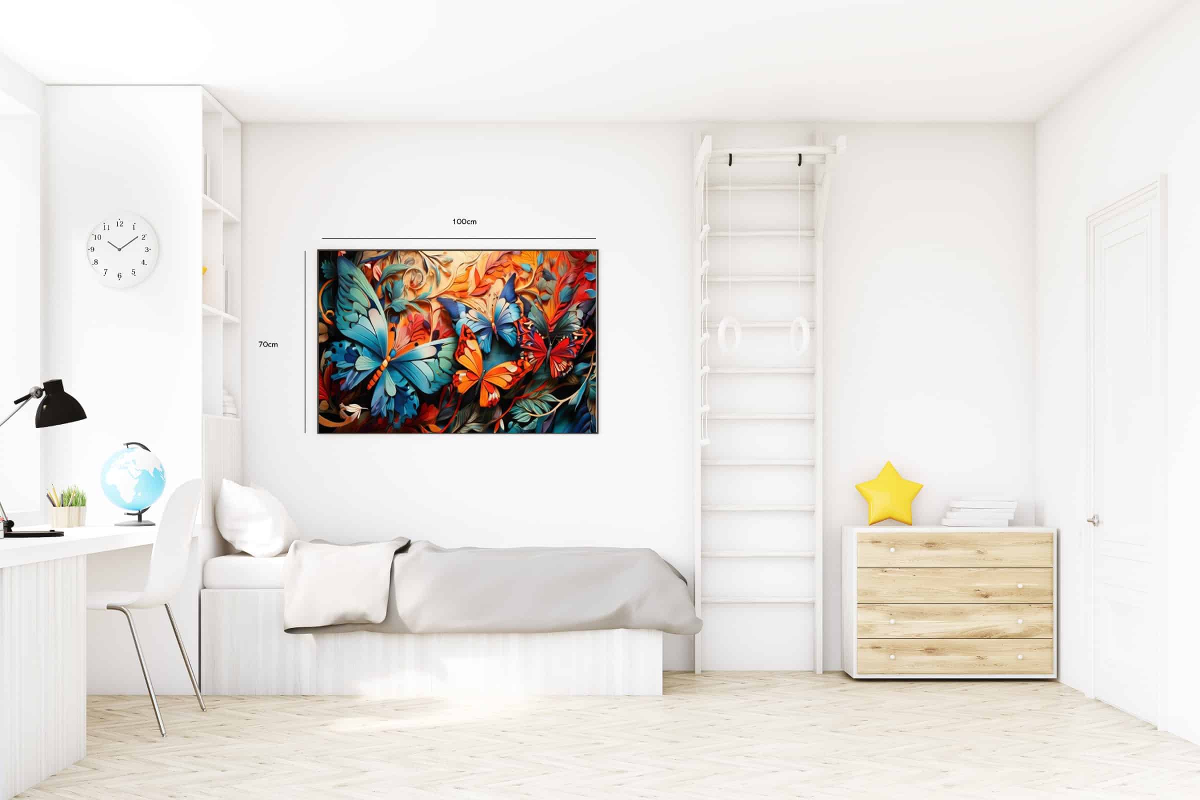 Magical Colorful Butterfly Flight Plakat