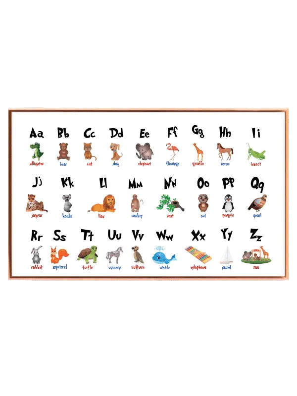 Playful Alphabet Animals Plakat