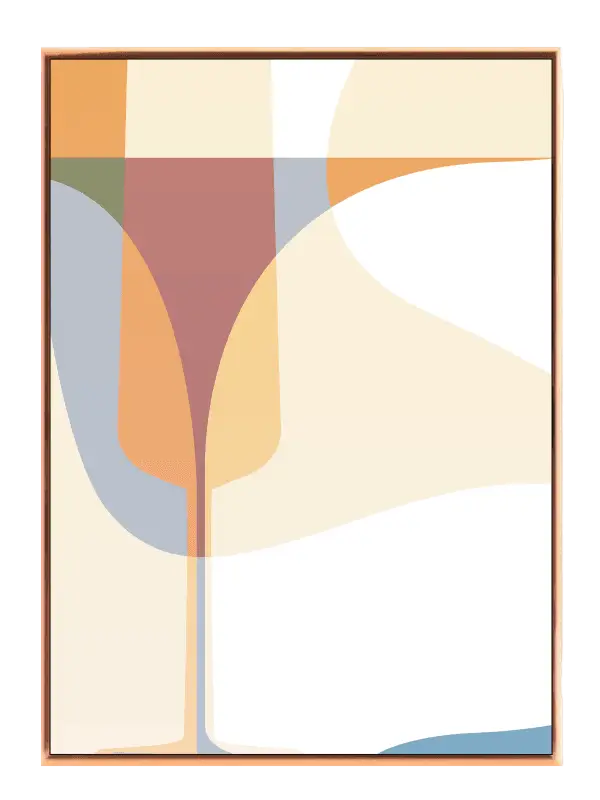 Muted Overlap Contours Plakat