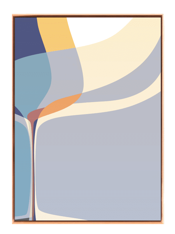 Curved Flow Layers Plakat
