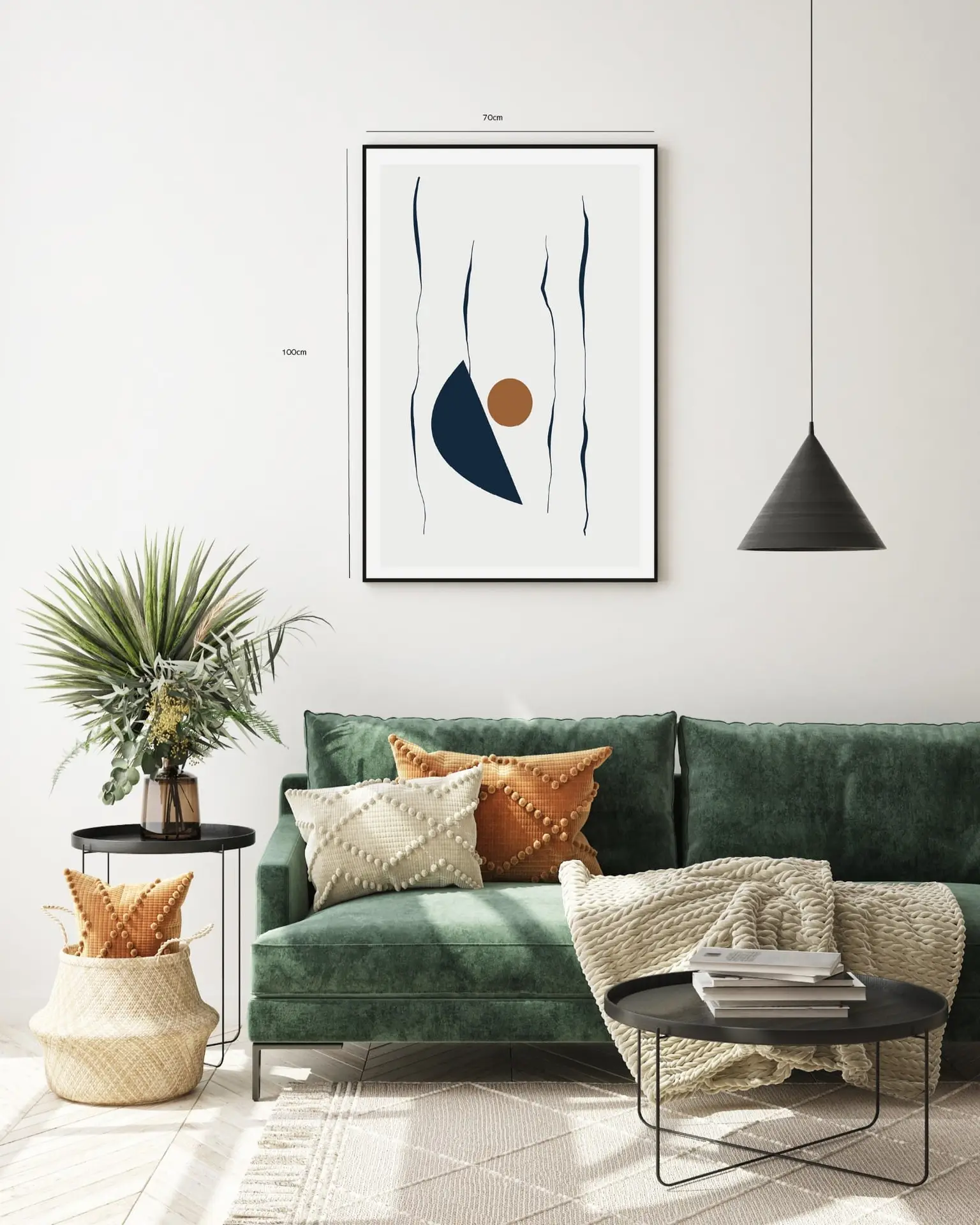 Curved Contours Plakat
