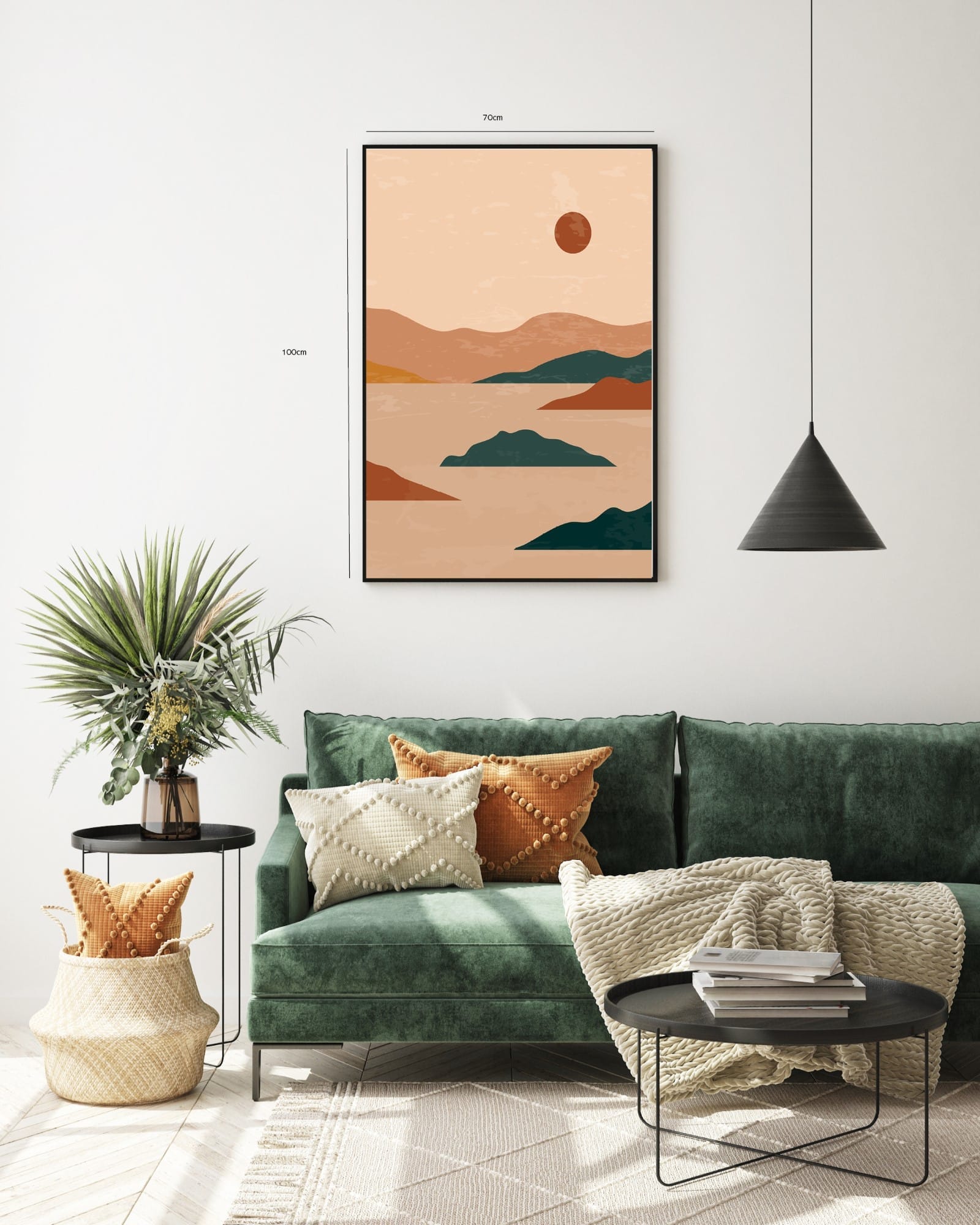 Sunset Desert Horizon Plakat