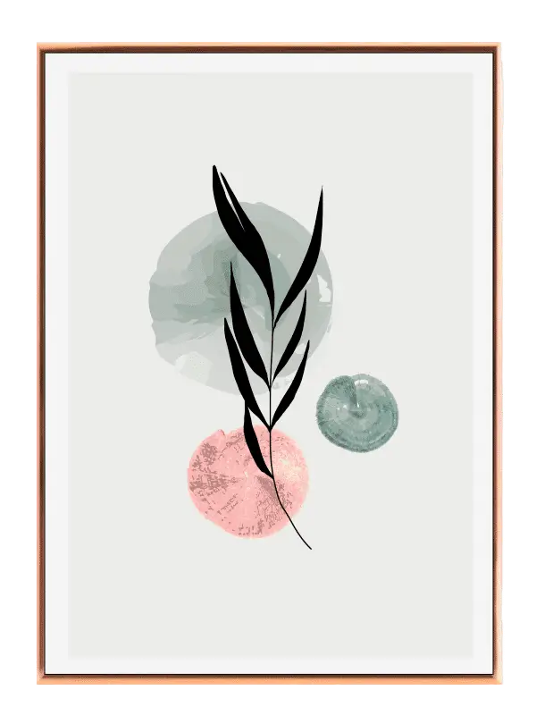 Leaf Silhouette Bloom Plakat