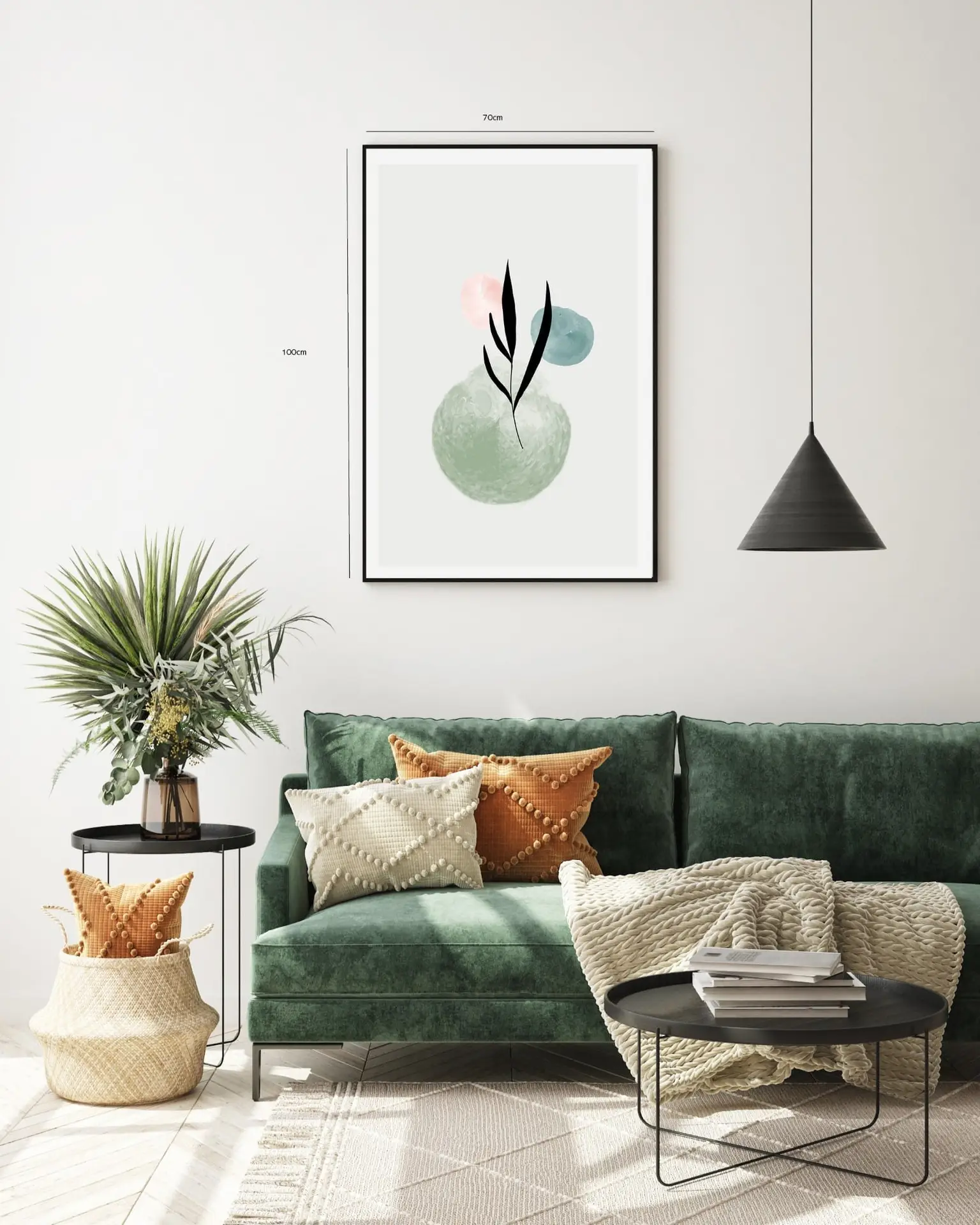 Leaf Silhouette Harmony Plakat