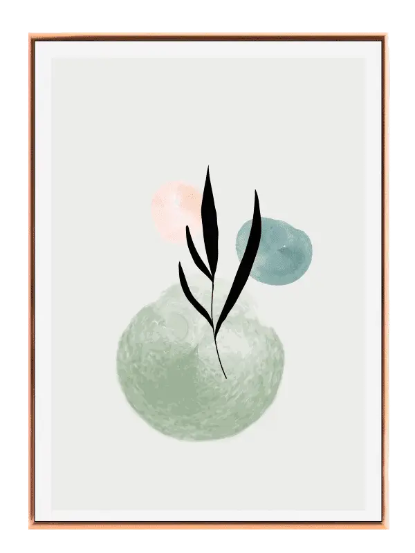 Leaf Silhouette Harmony Plakat