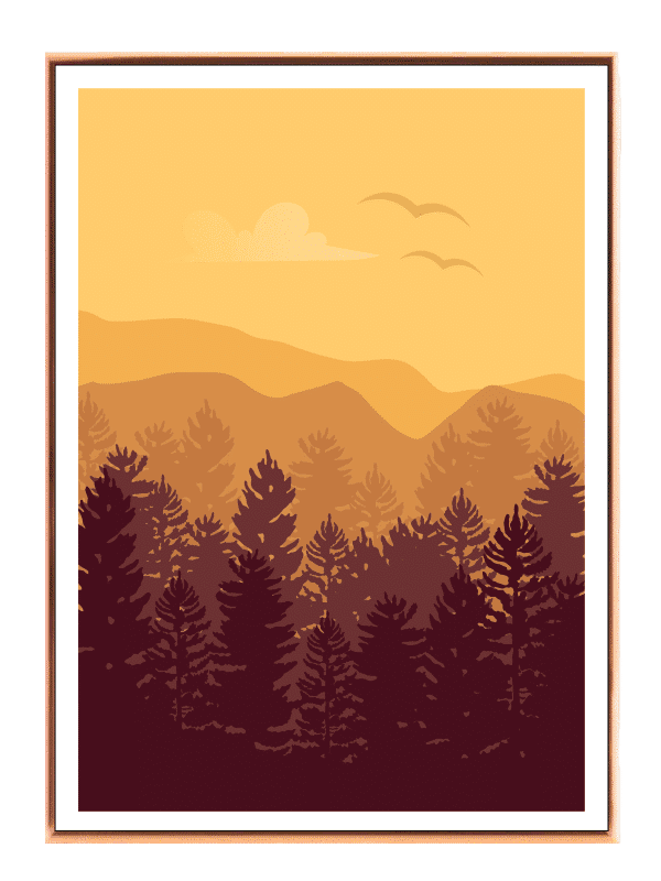 Golden Forest Layers Plakat