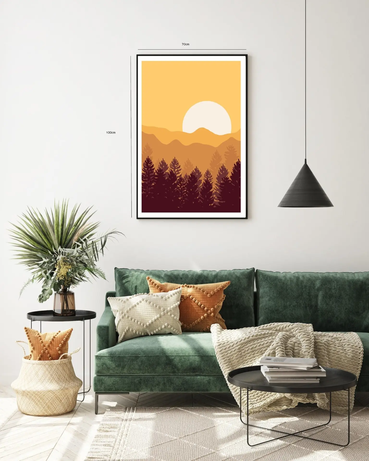 Golden Mountain Horizon Plakat