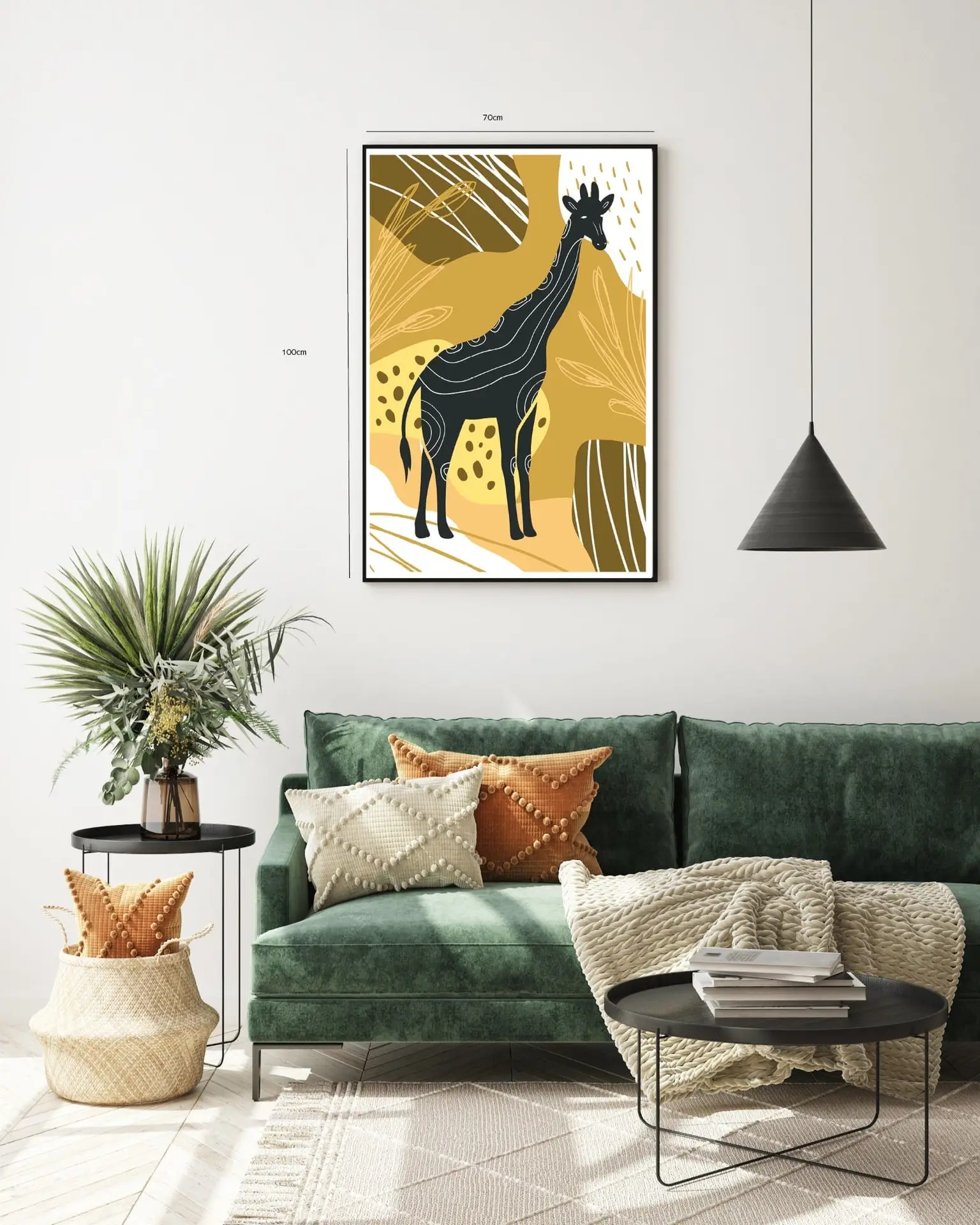 Contours Of A Giraffe Plakat