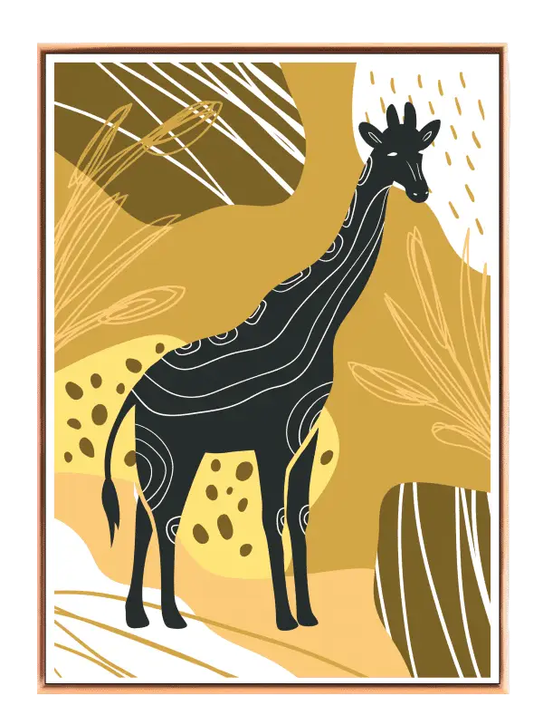 Contours Of A Giraffe Plakat