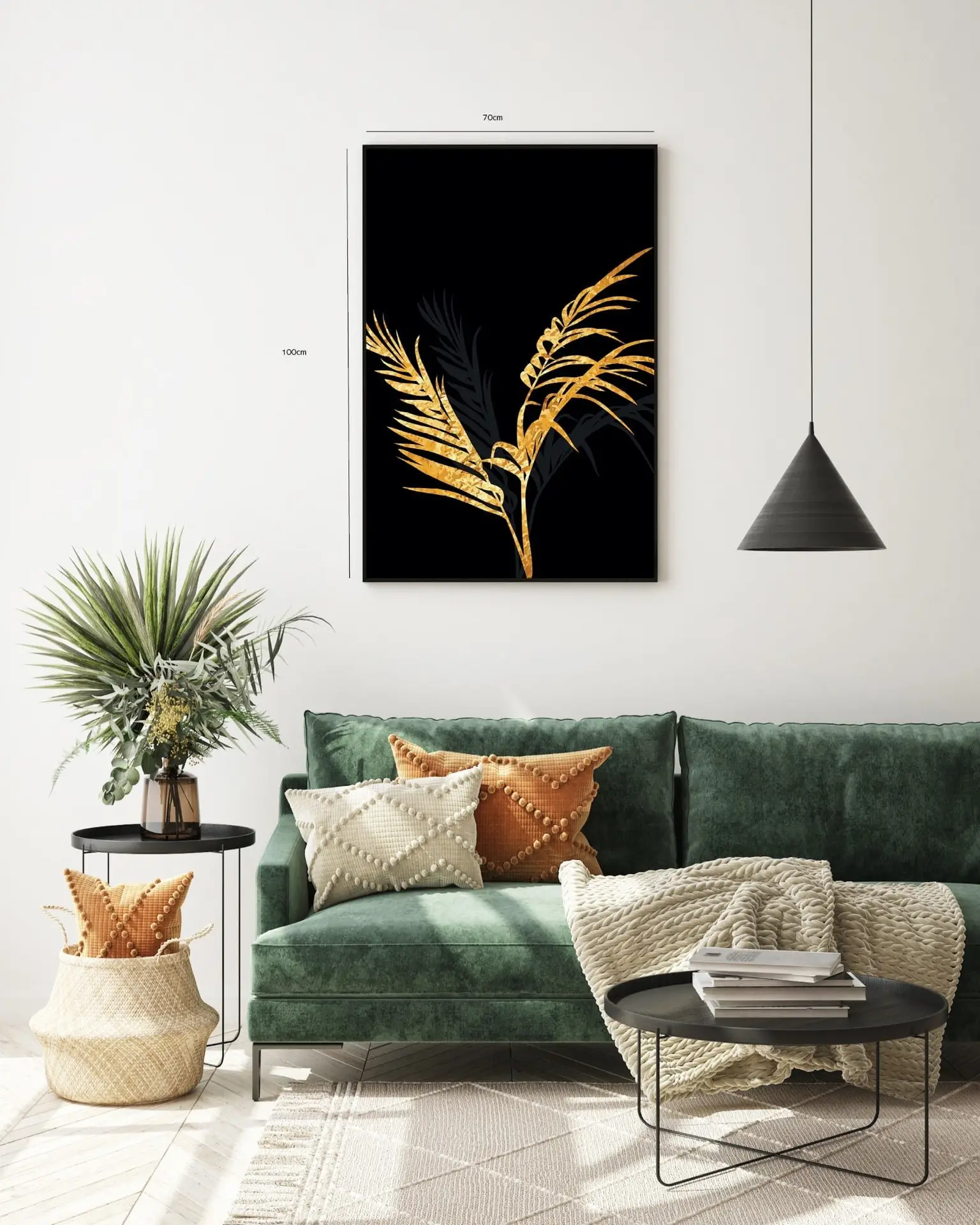 Golden Palm Leaves Plakat