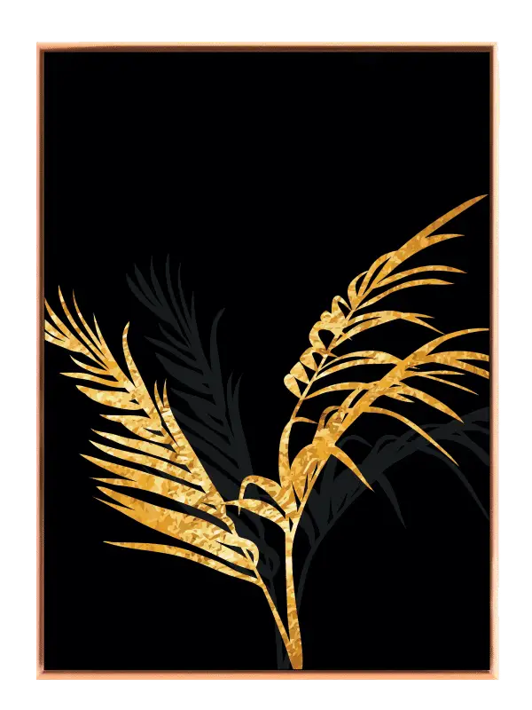 Golden Palm Leaves Plakat