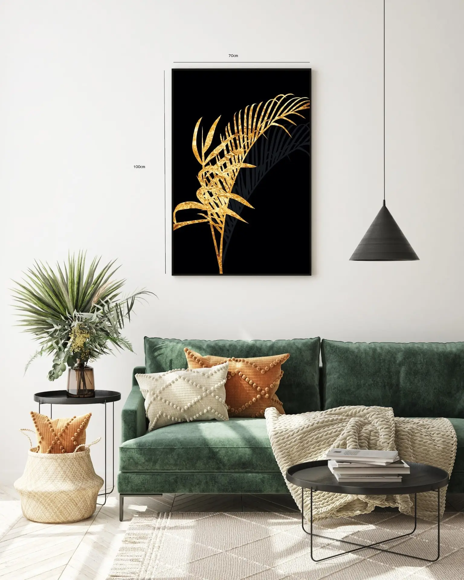 Golden Palm Leaf Plakat