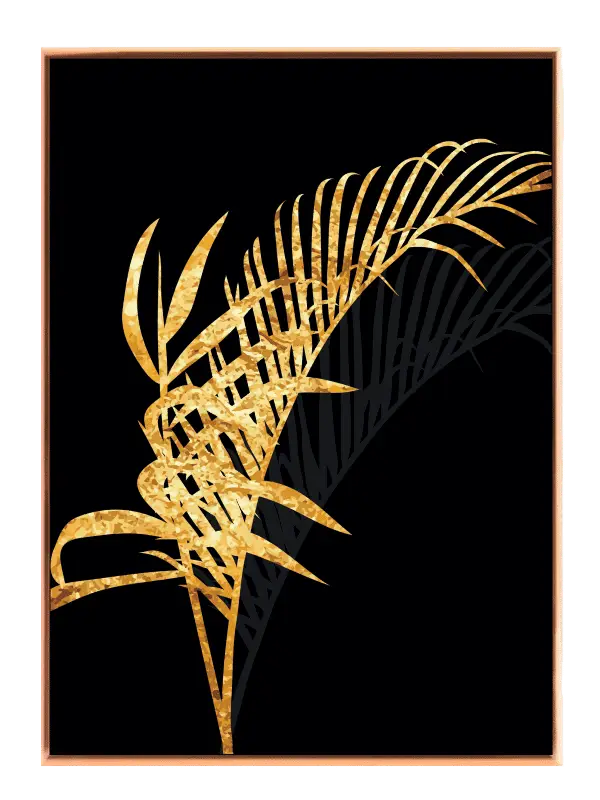 Golden Palm Leaf Plakat