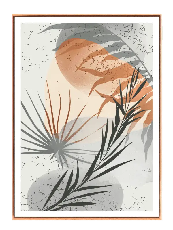 Palm Leaf Silhouettes Plakat