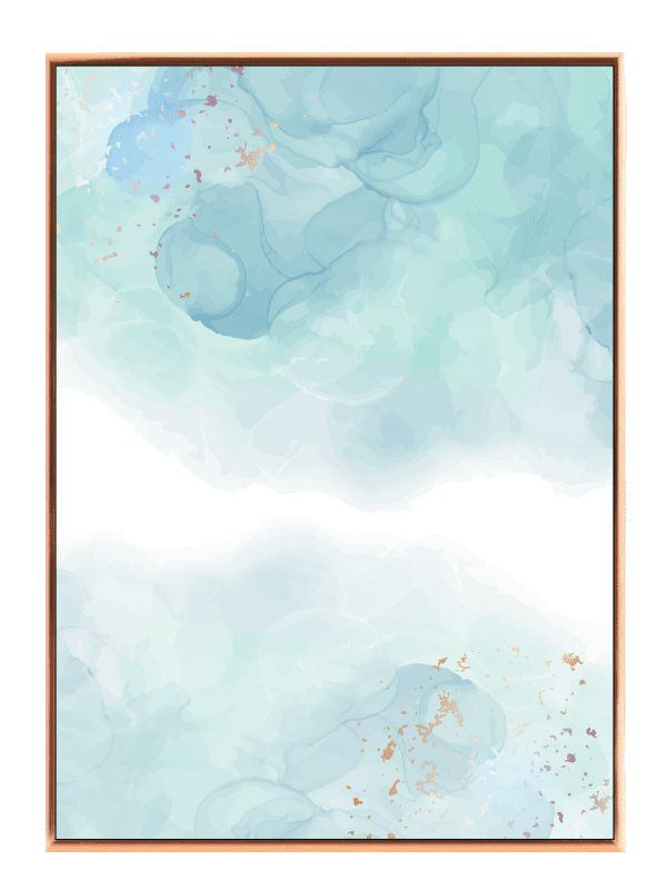 Mint Breeze Abstract Plakat