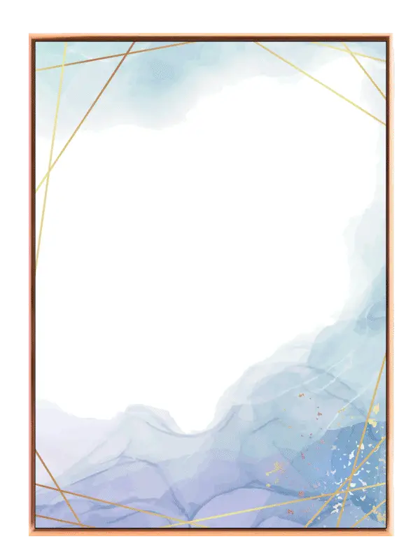 Aqua Veins Geometry Plakat