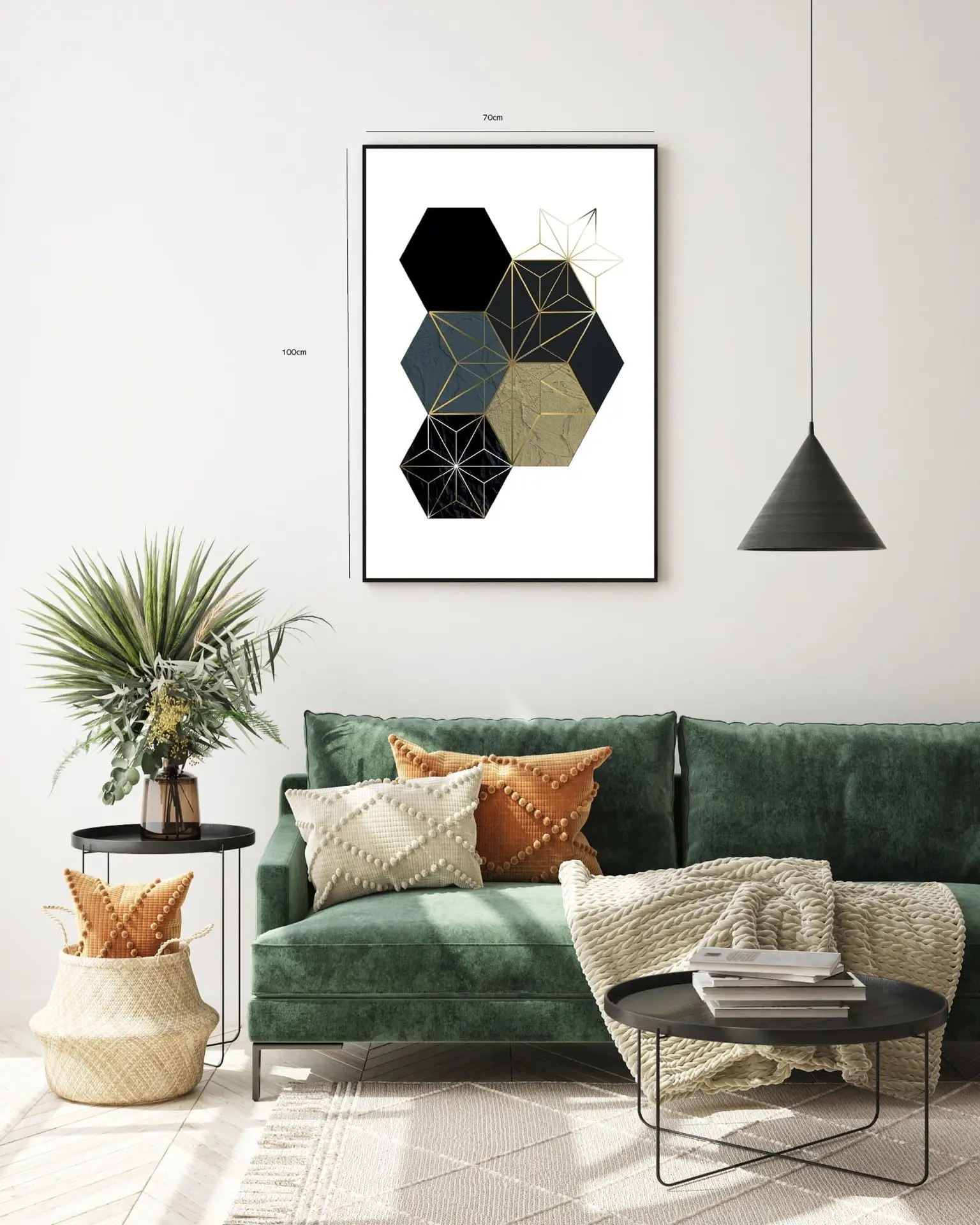 Hexagonal Prism Layers Plakat