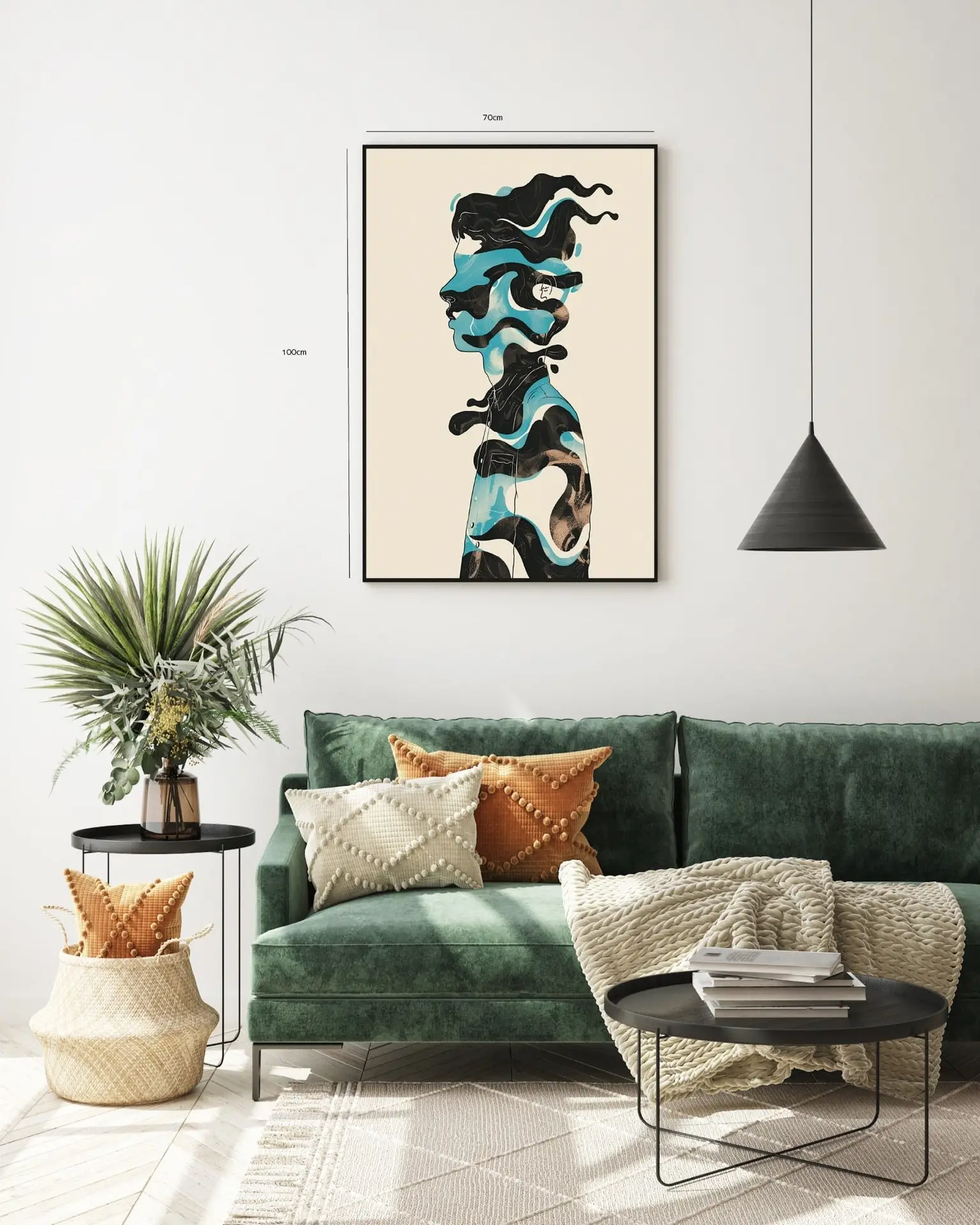 Ethereal Silhouette Flow Plakat