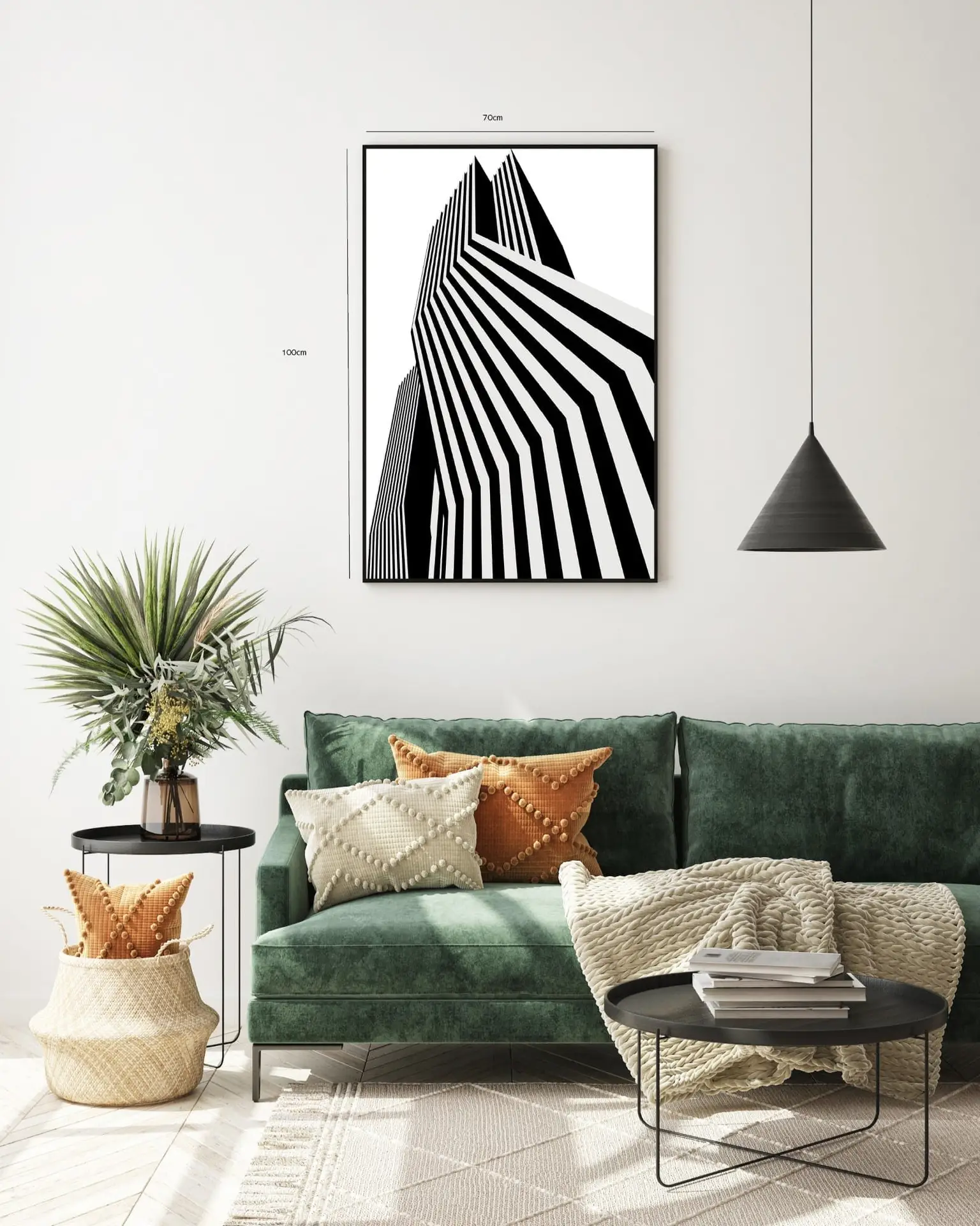 Emerald Palm Layers Plakat