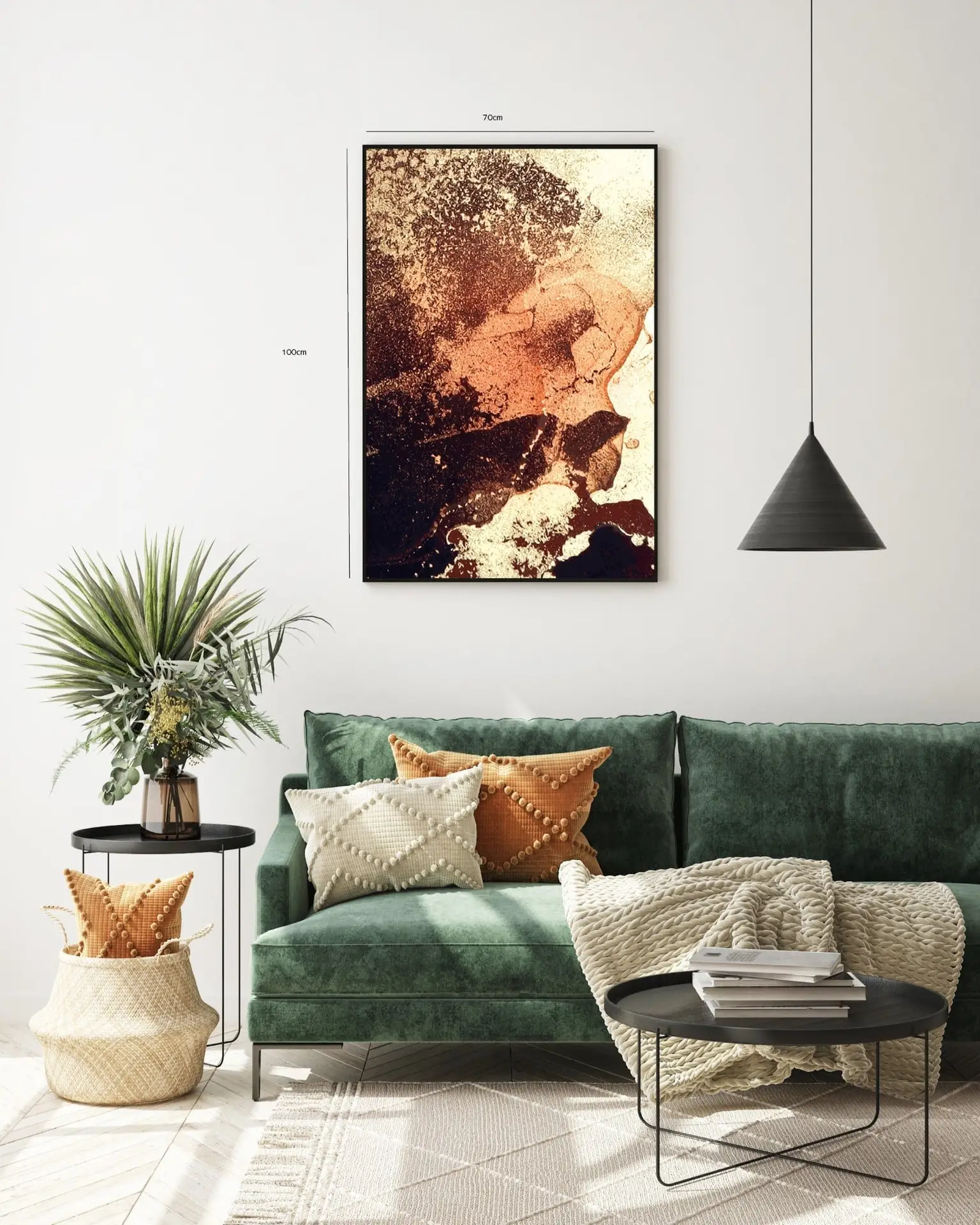 Rust Veins Contours Plakat