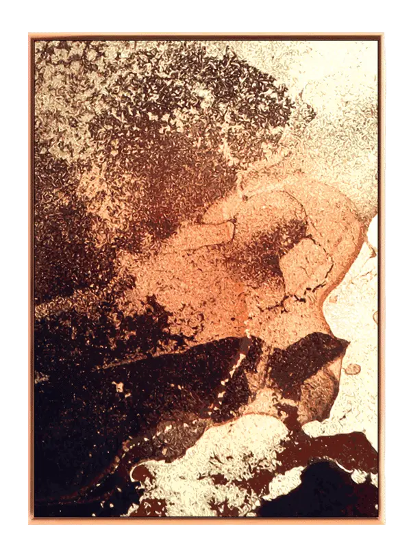 Rust Veins Contours Plakat