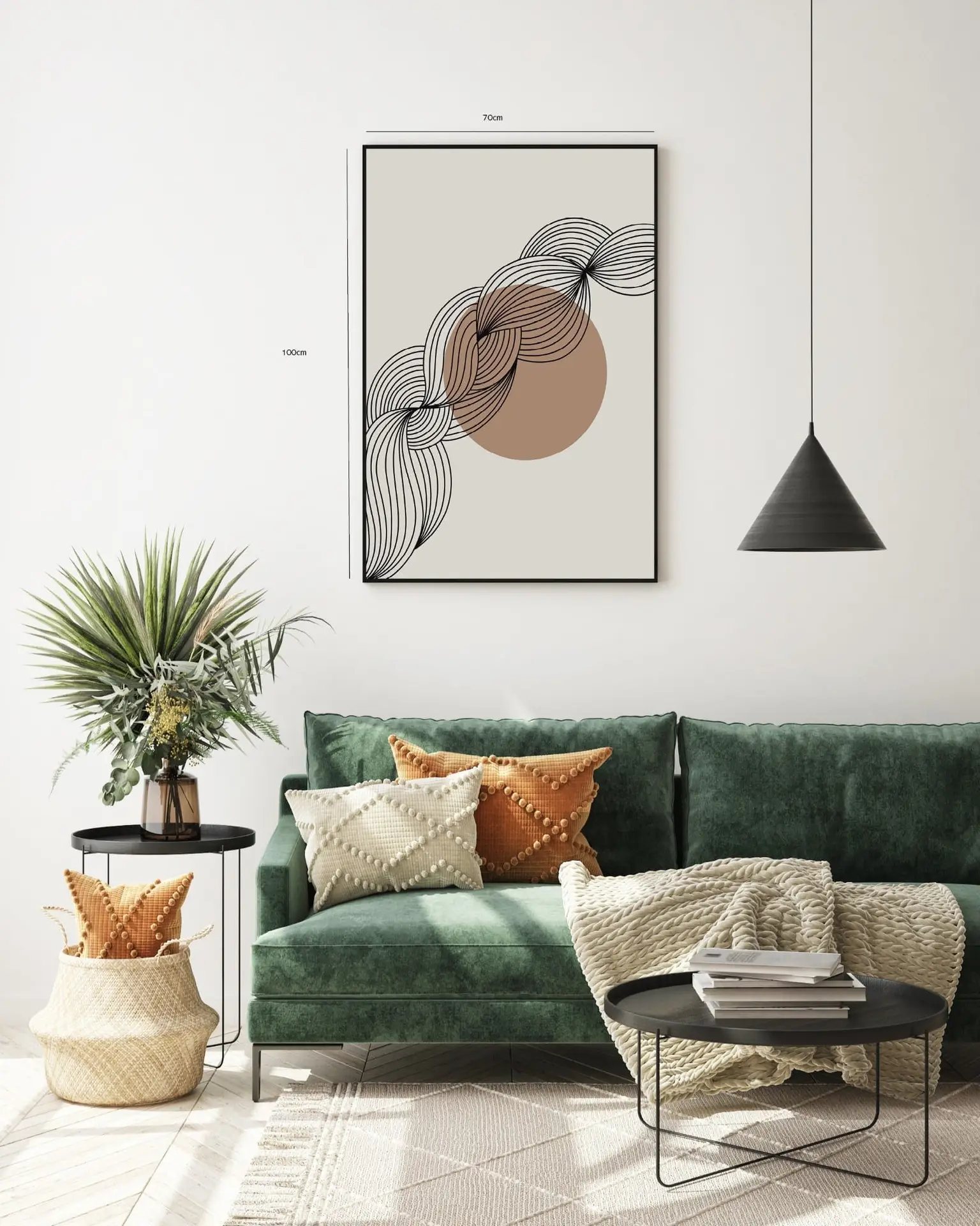 Contour Flow Orbit Plakat