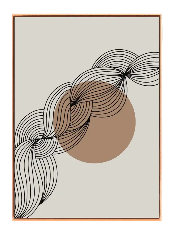 Contour Flow Orbit Plakat