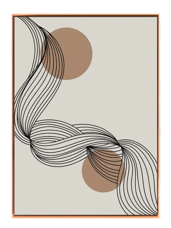 Flowing Line Contours Plakat