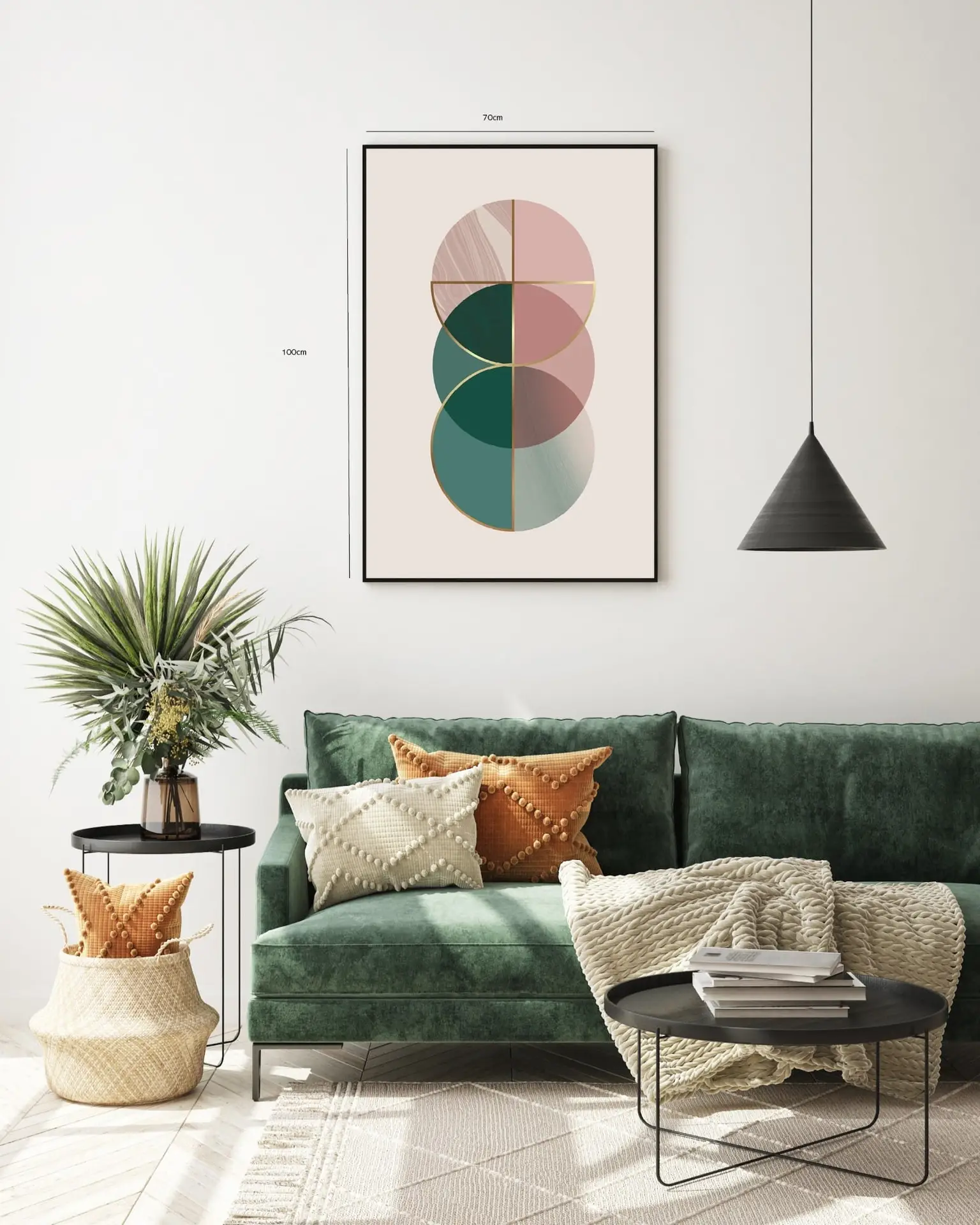 Marbled Circle Harmony Plakat