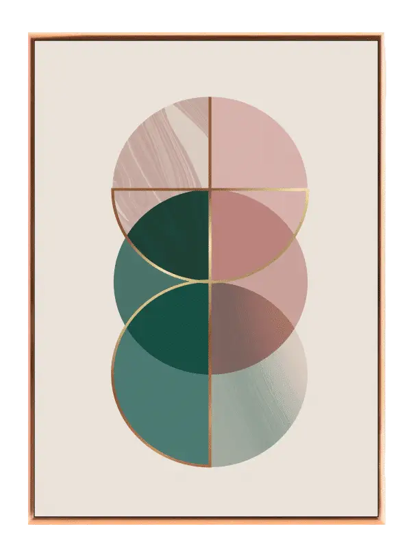 Marbled Circle Harmony Plakat
