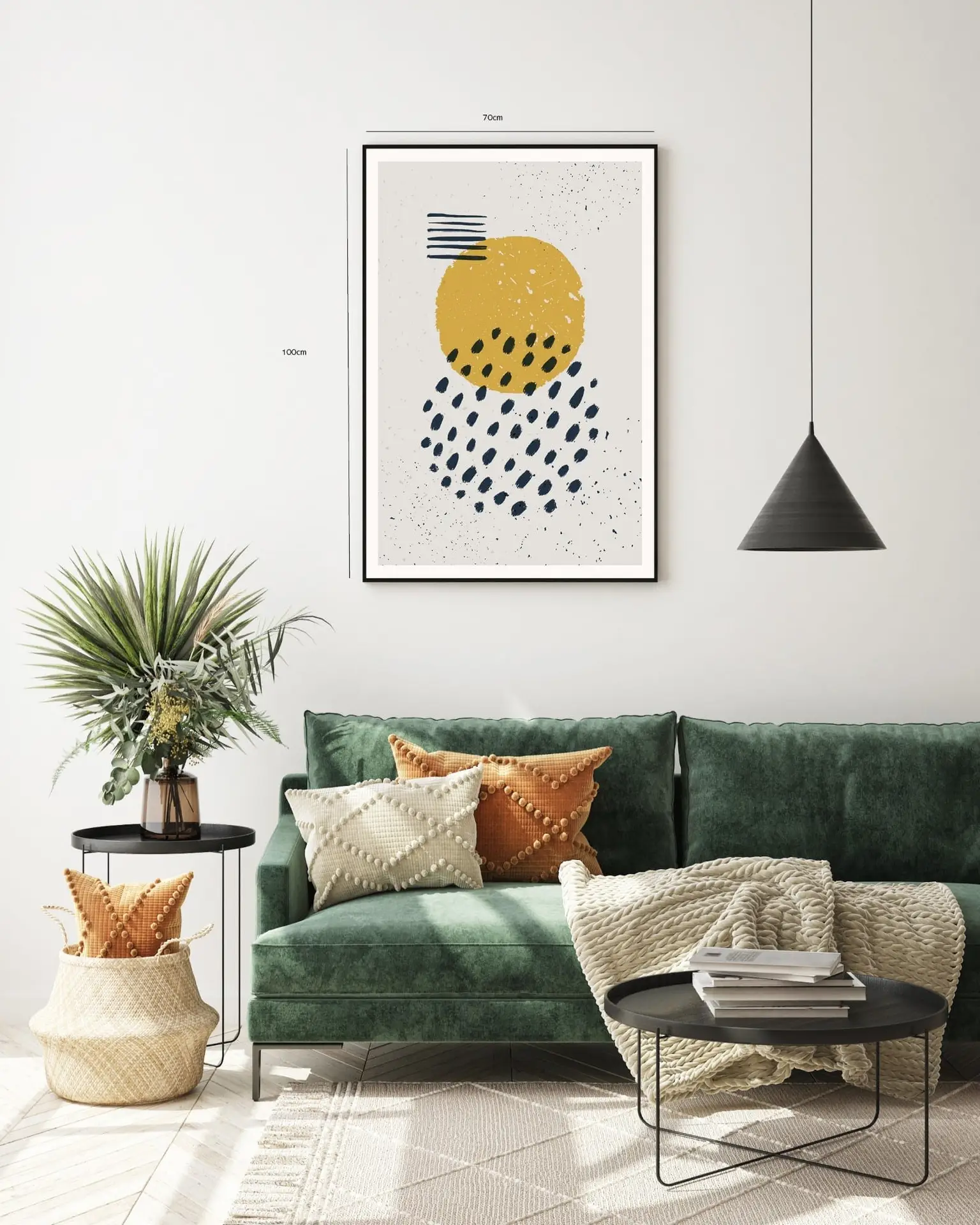 Golden Orb Dots Plakat