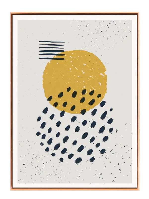 Golden Orb Dots Plakat