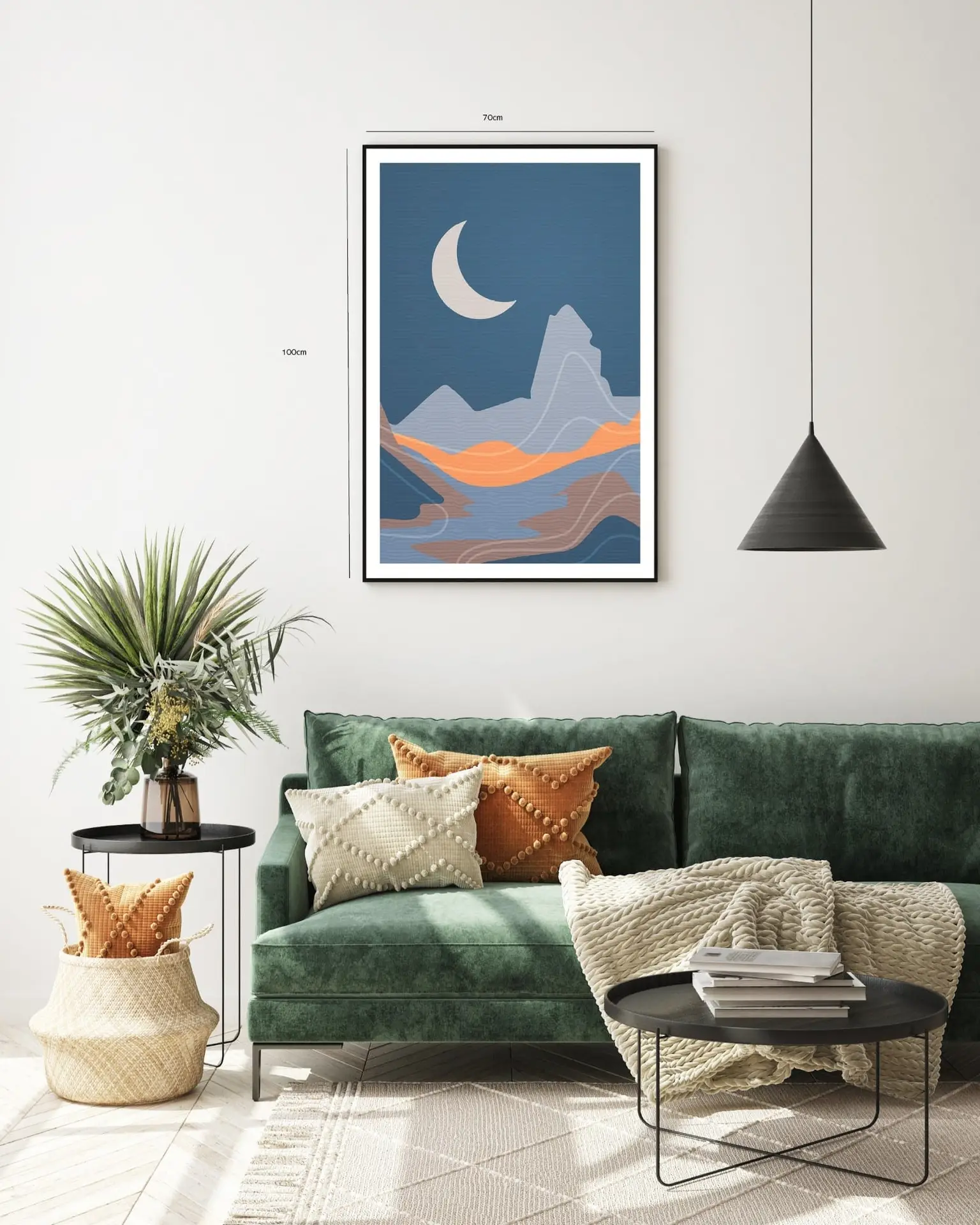 Crescent Moon Horizon Plakat