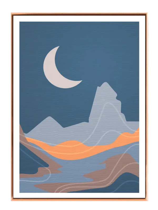 Crescent Moon Horizon Plakat
