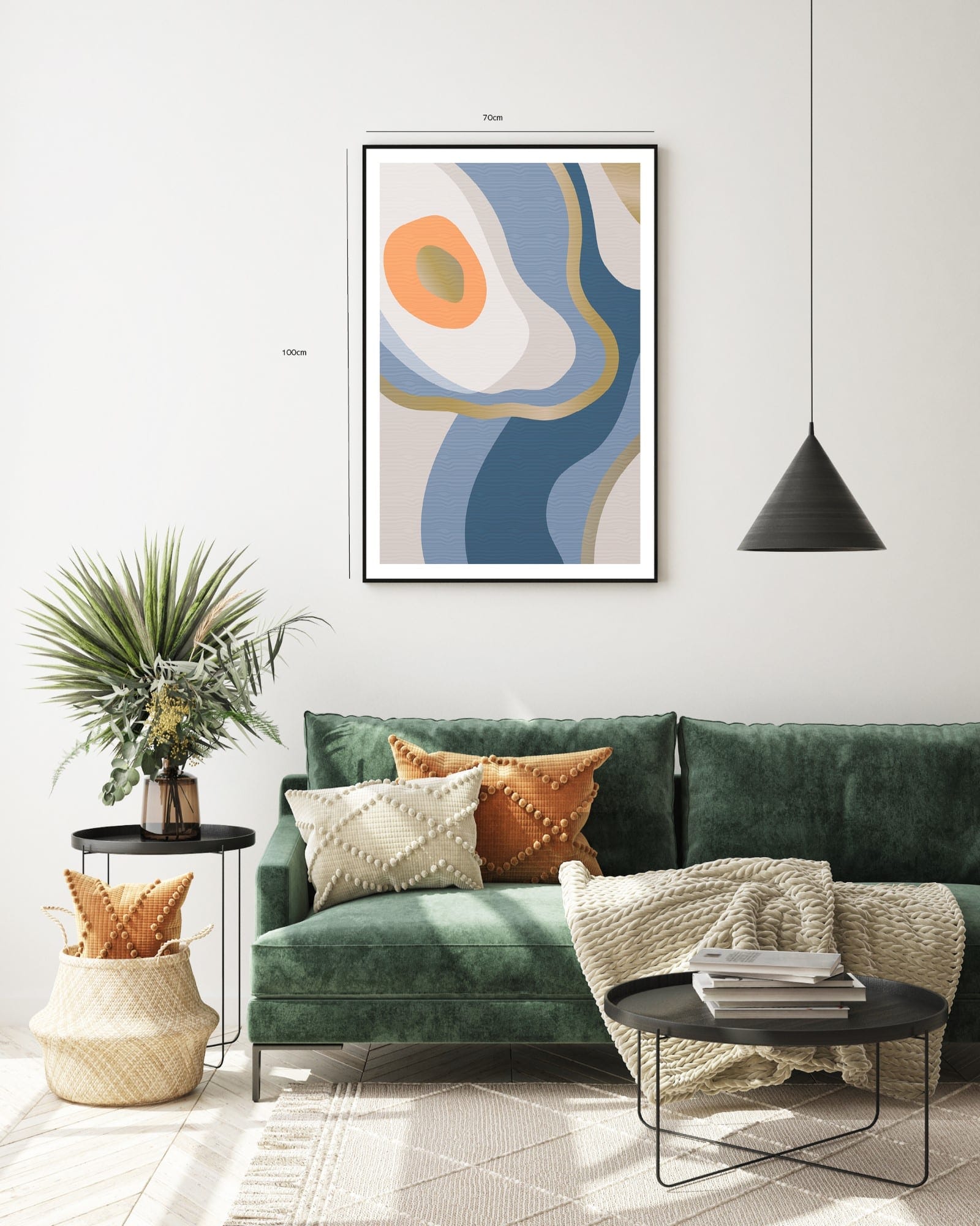 Flowing Contour Layers Plakat