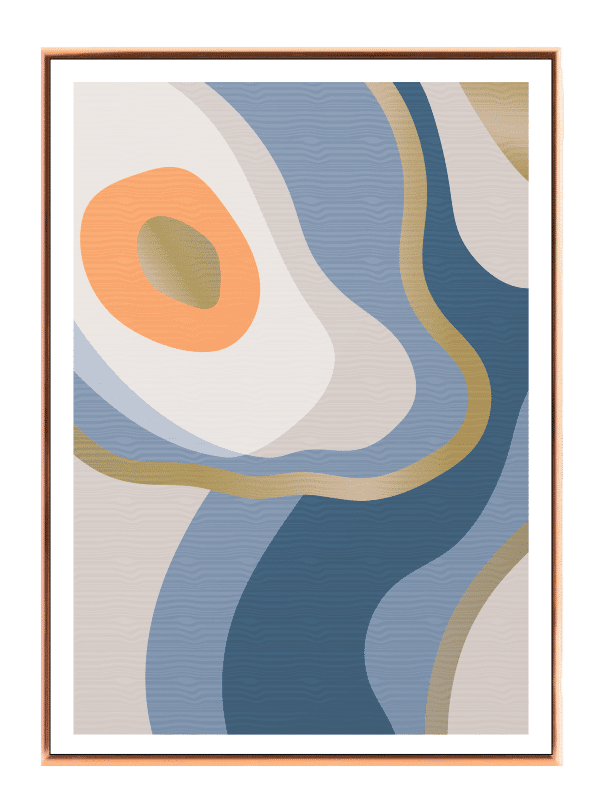Flowing Contour Layers Plakat