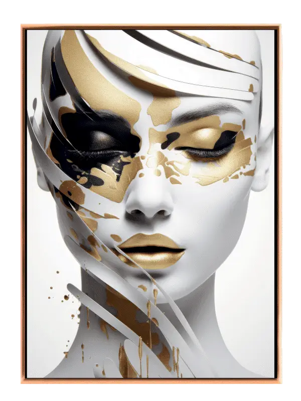 Golden Veins Face Plakat