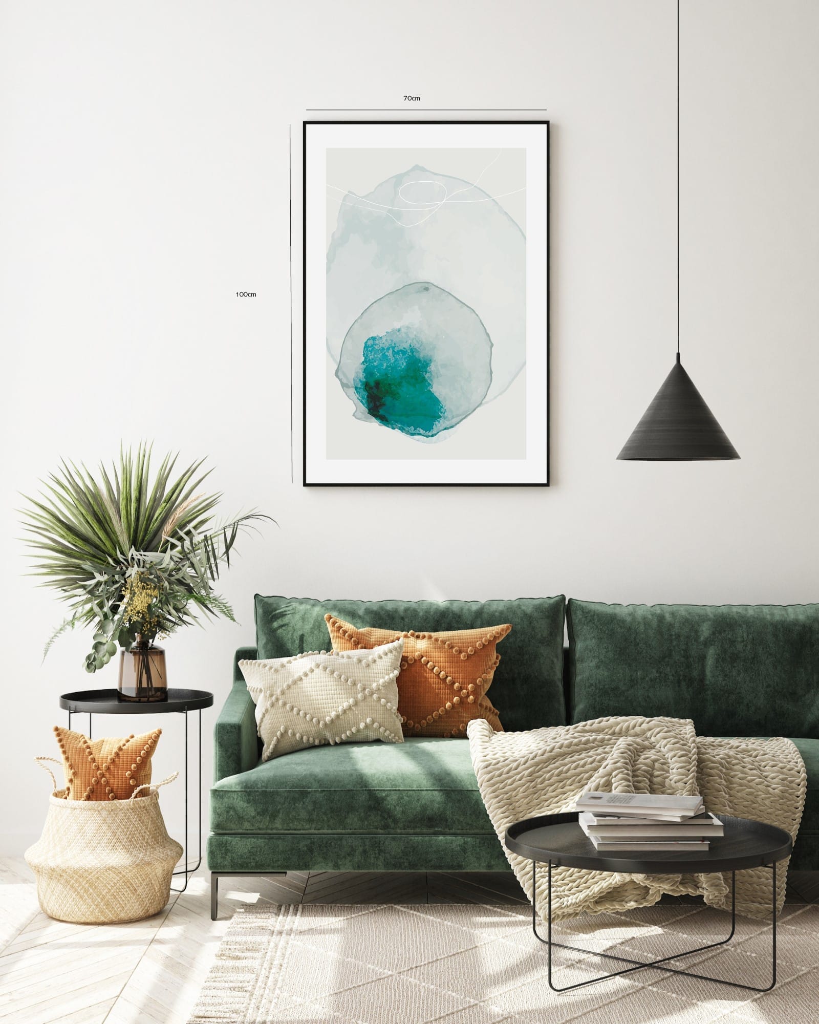 Emerald Veil Layers Plakat