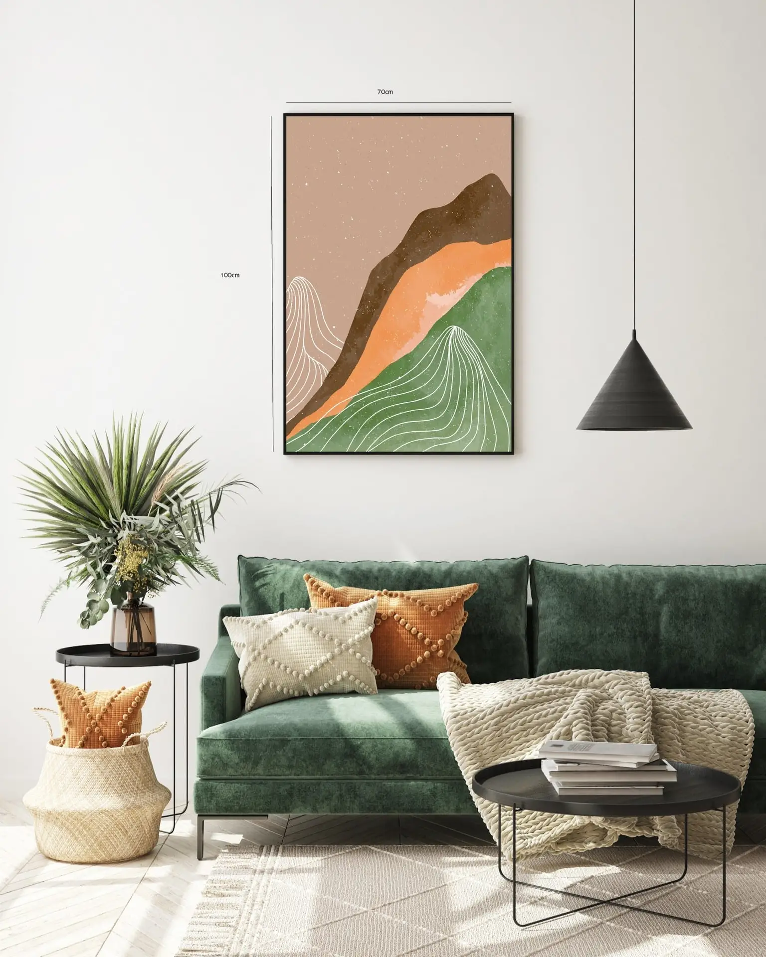 Flowing Earth Layers Plakat