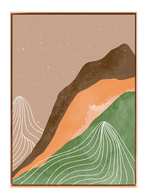 Flowing Earth Layers Plakat