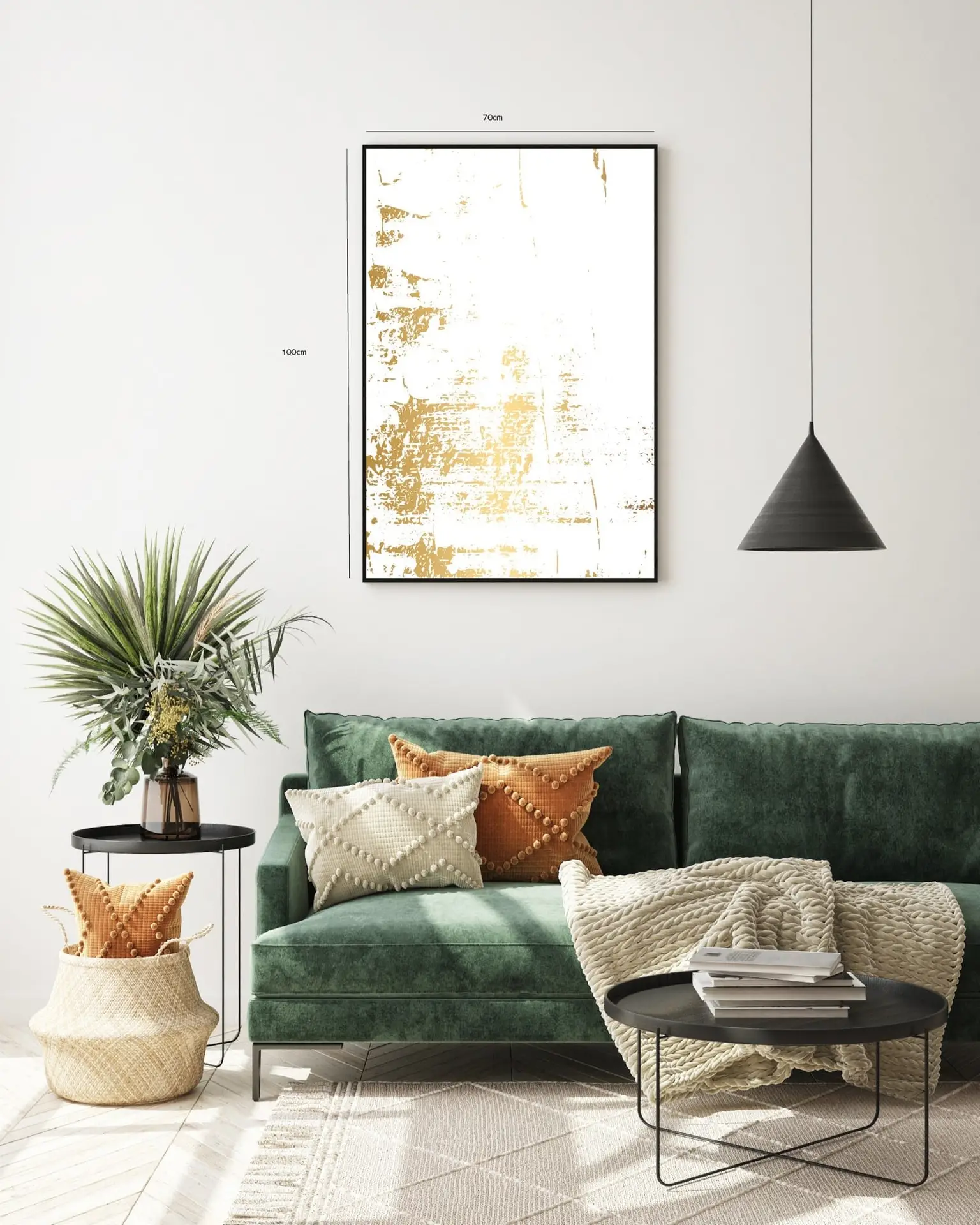 Golden Veins Texture Plakat
