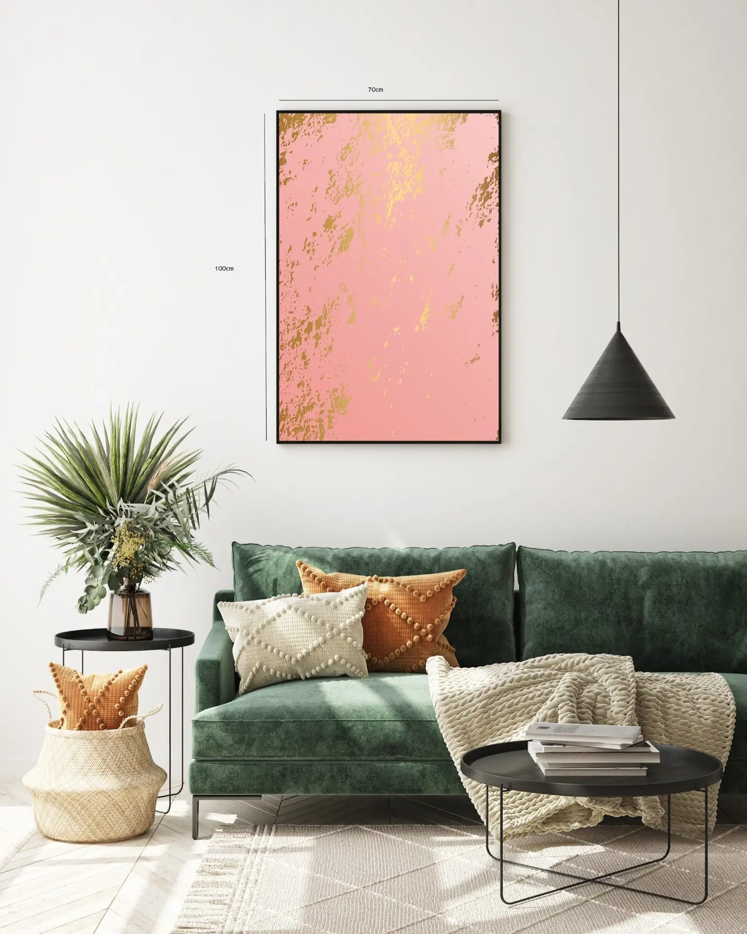 Rose Gold Veins Plakat