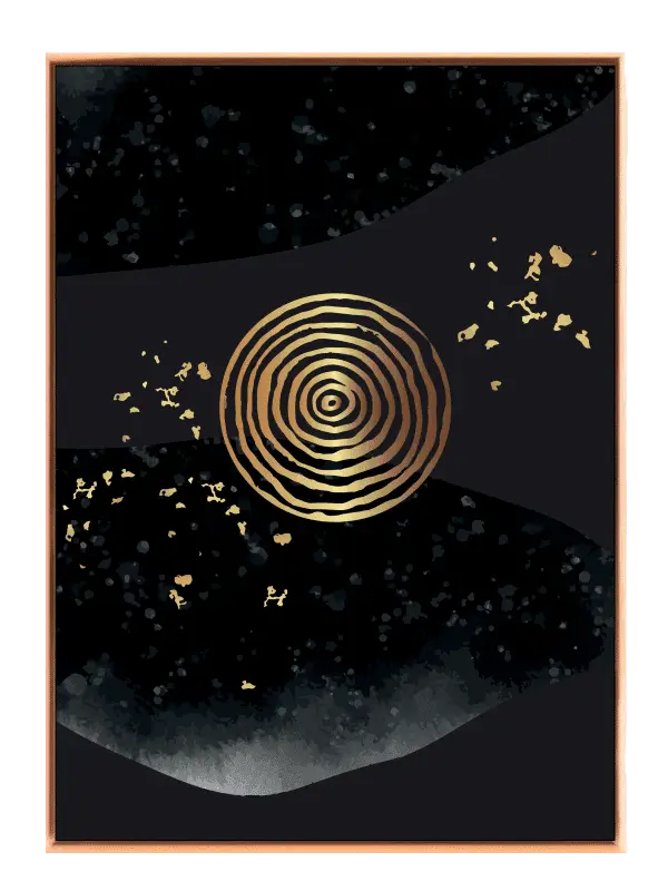 Golden Spiral Orbit Plakat
