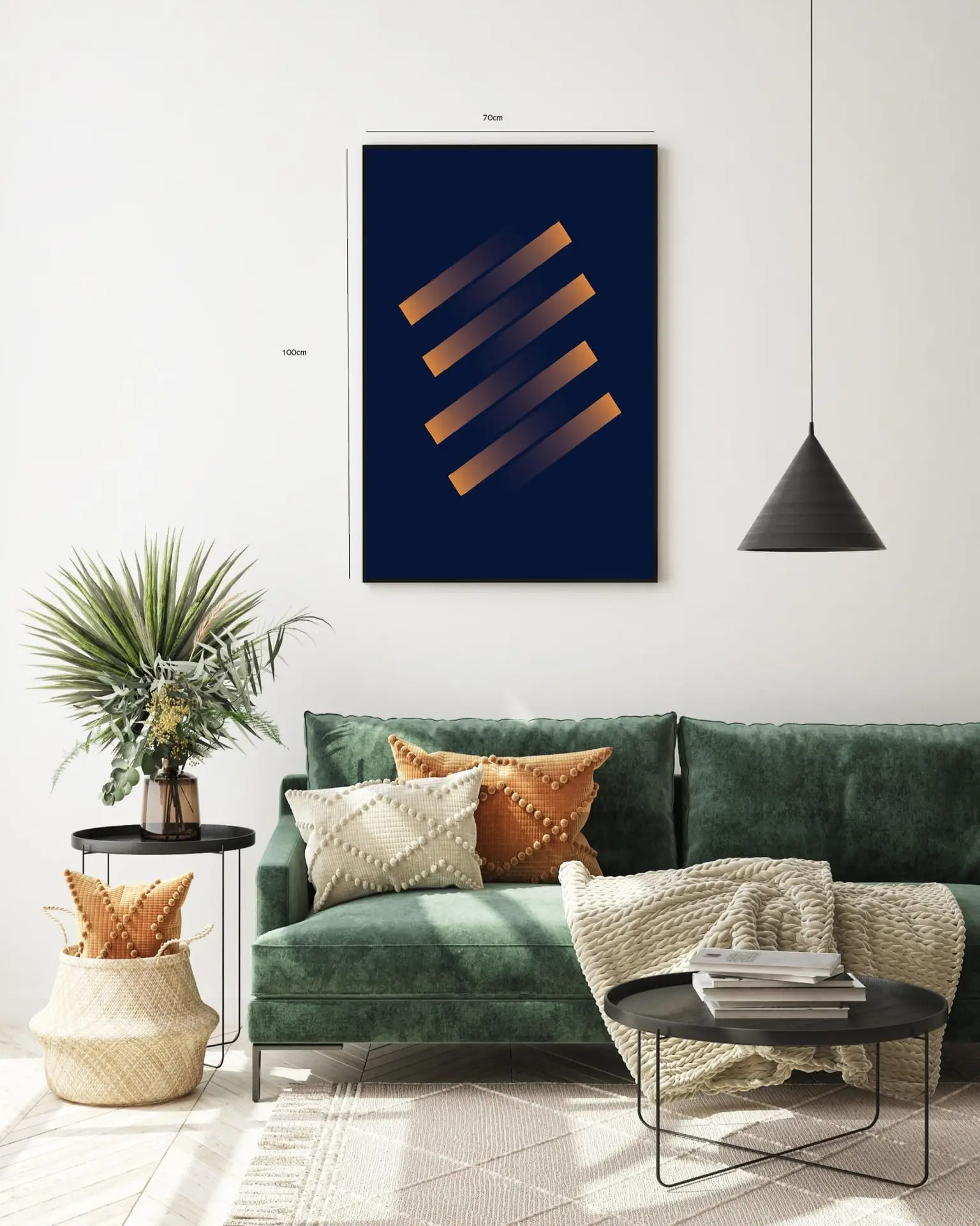 Gradient Bar Layers Plakat